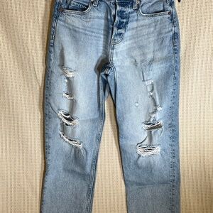 Old Navy Distressed Light Blue Jeans